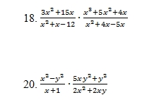 Example Question 18-20
